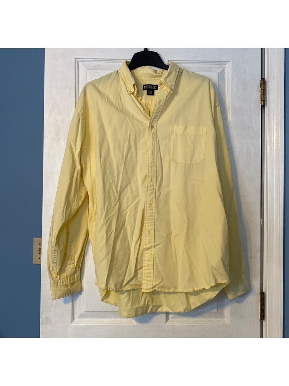 Lands End mens long sleeve tee; size xl, 17-17.5